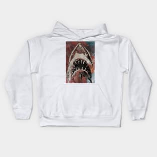 Jaws Newspaper Cutout Kids Hoodie